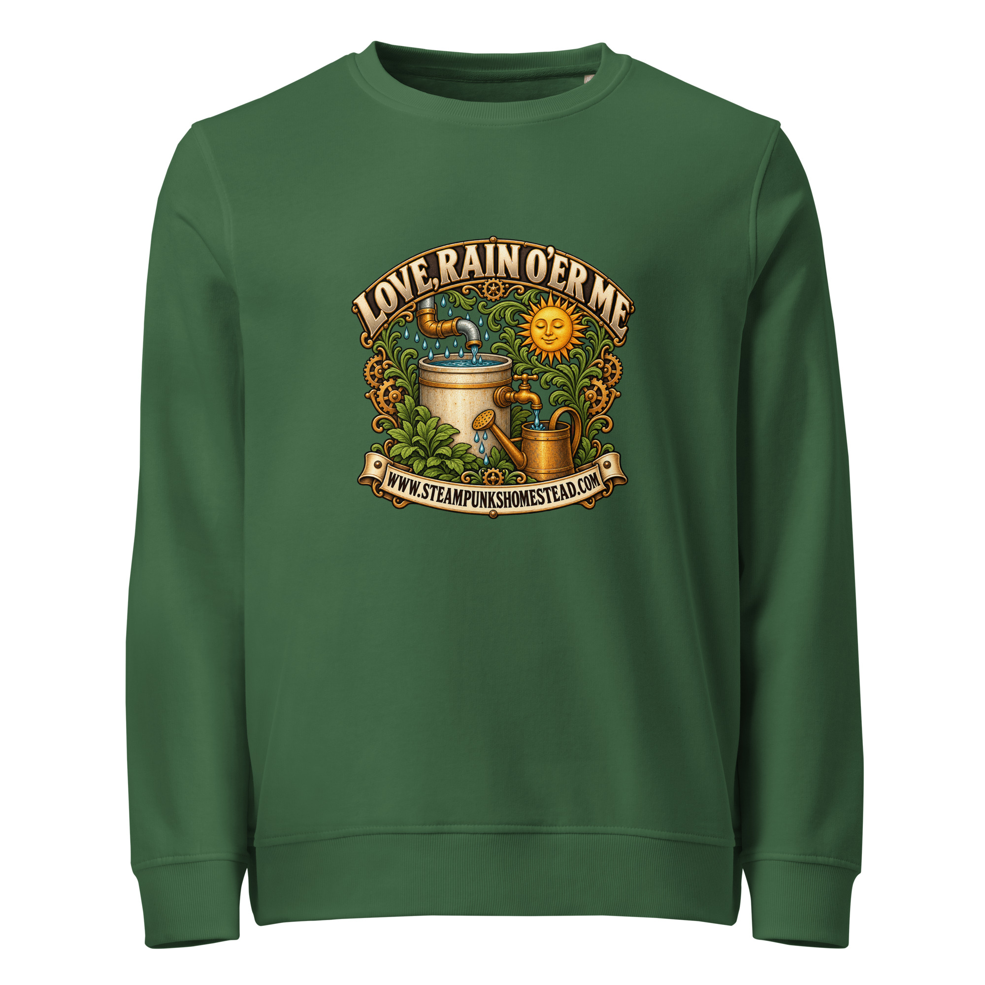 Love, Rain O'er Me Organic Crew Sweatshirt - Image 3