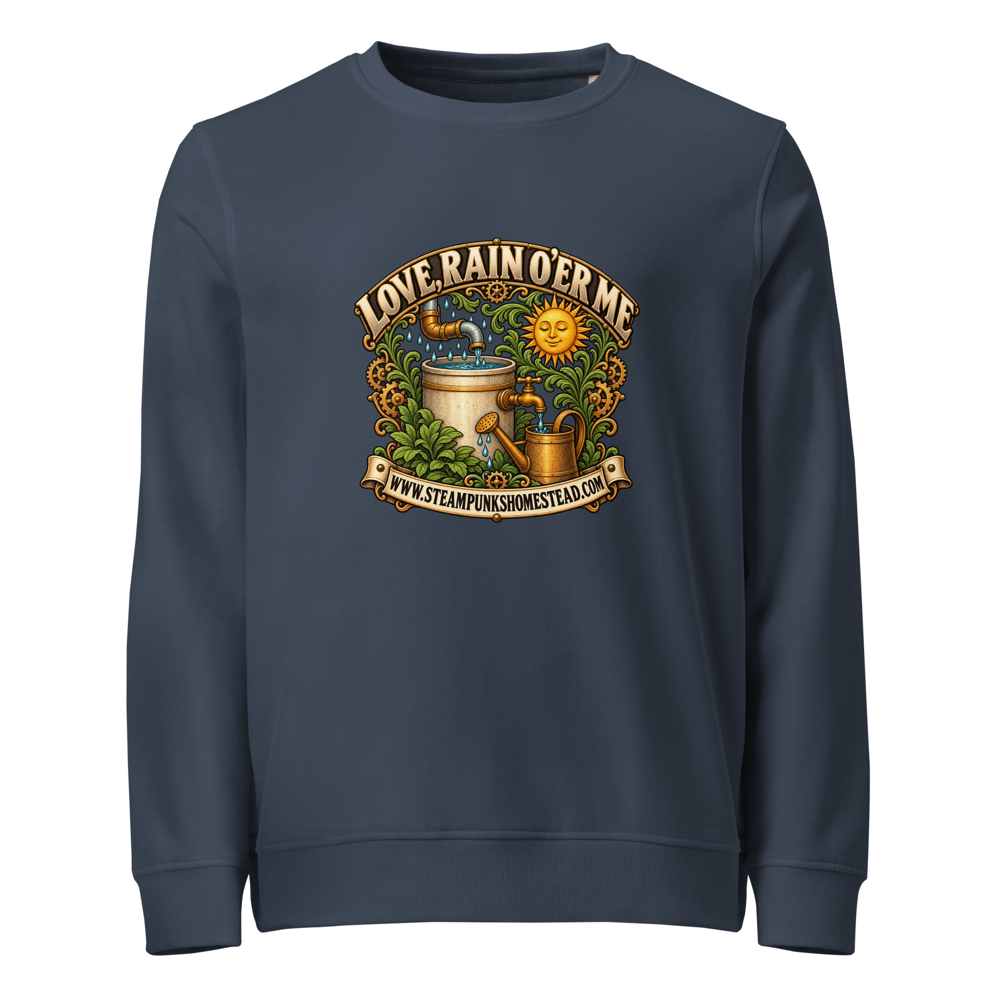 Love, Rain O'er Me Organic Crew Sweatshirt - Image 2