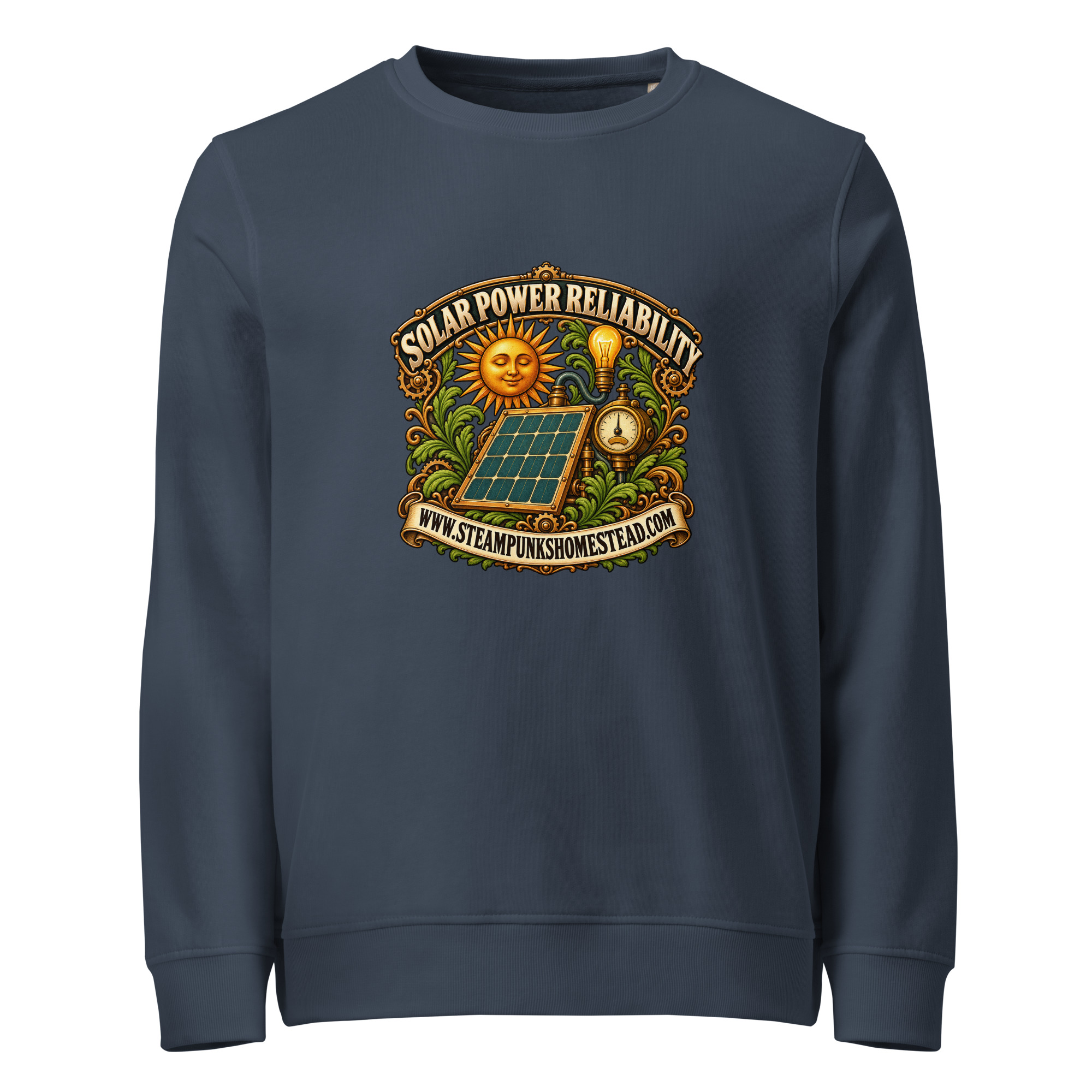 Solar Power Reliability Organic Crew Sweatshirt - Image 2