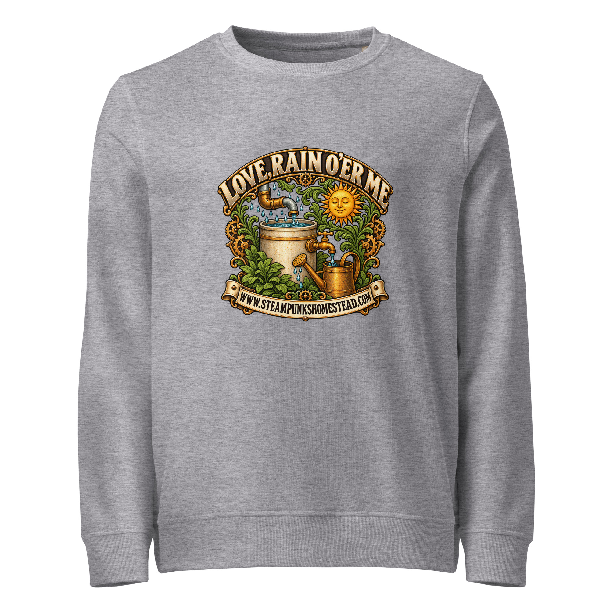 Love, Rain O'er Me Organic Crew Sweatshirt - Image 4